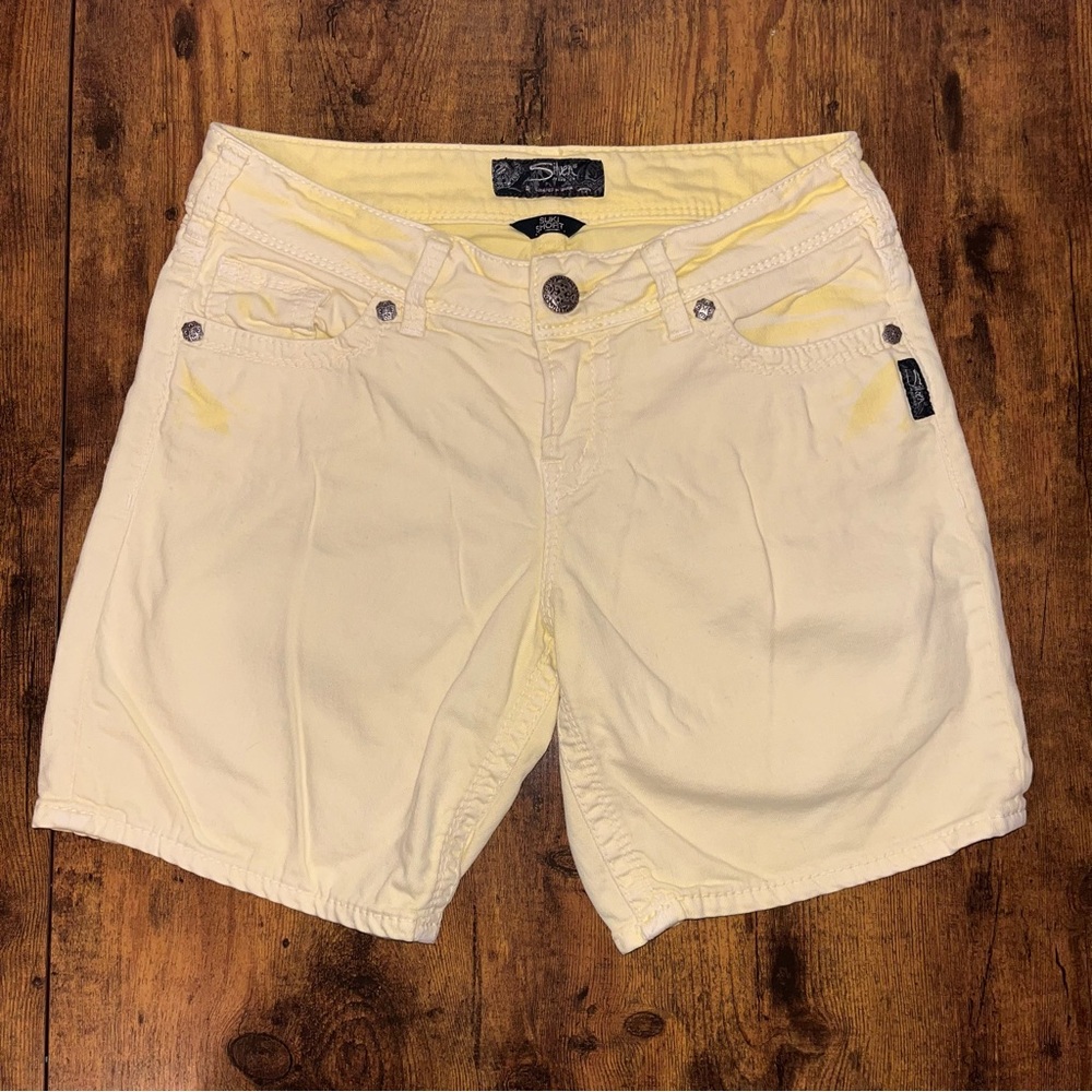 Silver Brand‎ Suki Bermuda Shorts Sz 27 Yellow